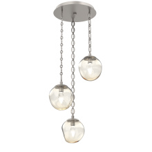 Hammerton CNB0066-03-BS-GA-CH2-L3 - Aster Round 3pc Multi-Pendant with Chain (LED)