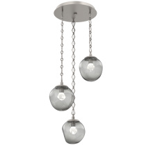 Hammerton CNB0066-03-BS-ZS-CH1-L3 - Aster Round 3pc Multi-Pendant with Chain (LED)
