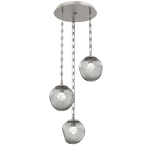 Hammerton CNB0066-03-BS-ZS-CH3-L1 - Aster Round 3pc Multi-Pendant Chain (LED)