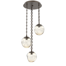 Hammerton CNB0066-03-FB-FA-CH2-L3 - Aster Round 3pc Multi-Pendant with Chain (LED)