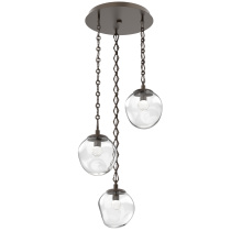 Hammerton CNB0066-03-FB-FC-CH1-L1 - Aster Round 3pc Multi-Pendant with Chain (LED)