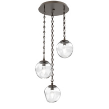 Hammerton CNB0066-03-FB-GC-CH1-L1 - Aster Round 3pc Multi-Pendant Chain (LED)