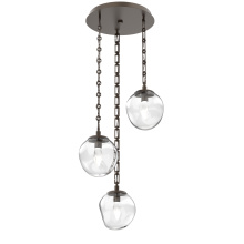 Hammerton CNB0066-03-FB-GC-CH3-L3 - Aster Round 3pc Multi-Pendant Chain (LED)