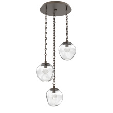 Hammerton CNB0066-03-FB-ZC-CH1-L3 - Aster Round 3pc Multi-Pendant Chain (LED)