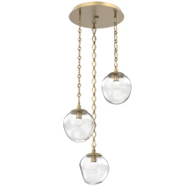 Hammerton CNB0066-03-GB-FC-CH1-L3 - Aster Round 3pc Multi-Pendant with Chain (LED)