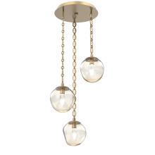 Hammerton CNB0066-03-GB-GA-CH2-L1 - Aster Round 3pc Multi-Pendant with Chain (LED)