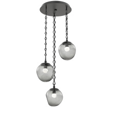 Hammerton CNB0066-03-MB-FS-CH1-L1 - Aster Round 3pc Multi-Pendant Chain (LED)