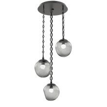 Hammerton CNB0066-03-MB-FS-CH2-L3 - Aster Round 3pc Multi-Pendant Chain (LED)