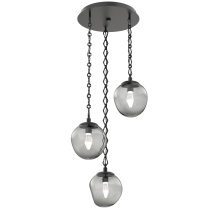 Hammerton CNB0066-03-MB-GS-CH1-L3 - Aster Round 3pc Multi-Pendant with Chain (LED)