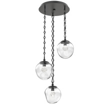 Hammerton CNB0066-03-MB-ZC-CH1-L1 - Aster Round 3pc Multi-Pendant with Chain (LED)