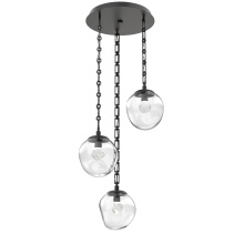 Hammerton CNB0066-03-MB-ZC-CH3-L1 - Aster Round 3pc Multi-Pendant with Chain (LED)