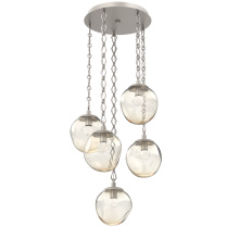 Hammerton CNB0066-05-BS-FA-CH1-L1 - Aster Round 5pc Multi-Pendant with Chain (LED)
