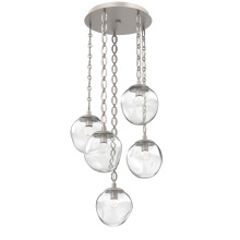 Hammerton CNB0066-05-BS-FC-CH2-L3 - Aster Round 5pc Multi-Pendant with Chain (LED)