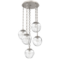 Hammerton CNB0066-05-BS-ZC-CH2-L1 - Aster Round 5pc Multi-Pendant with Chain (LED)