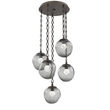 Hammerton CNB0066-05-FB-ZS-CH1-L3 - Aster Round 5pc Multi-Pendant with Chain (LED)