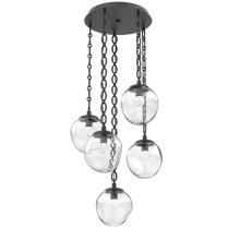 Hammerton CNB0066-05-MB-FC-CH2-L1 - Aster Round 5pc Multi-Pendant with Chain (LED)