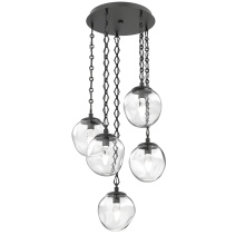 Hammerton CNB0066-05-MB-GC-CH1-L3 - Aster Round 5pc Multi-Pendant with Chain (LED)