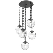 Hammerton CNB0066-05-MB-GC-CH2-L3 - Aster Round 5pc Multi-Pendant with Chain (LED)