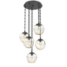 Hammerton CNB0066-05-MB-ZA-CH1-L3 - Aster Round 5pc Multi-Pendant with Chain (LED)