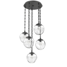 Hammerton CNB0066-05-MB-ZC-CH1-L3 - Aster Round 5pc Multi-Pendant with Chain (LED)