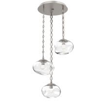 Hammerton CNB0068-03-BS-FC-CH2-L3 - Nova Round 3pc Multi-Pendant with Chain (LED)