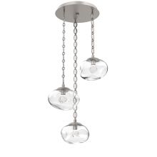 Hammerton CNB0068-03-BS-ZC-CH2-L1 - Nova Round 3pc Multi-Pendant Chain (LED)