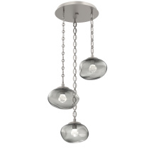 Hammerton CNB0068-03-BS-ZS-CH2-L3 - Nova Round 3pc Multi-Pendant with Chain (LED)