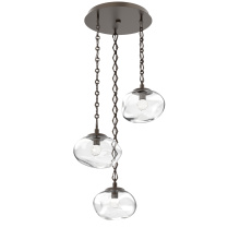 Hammerton CNB0068-03-FB-FC-CH1-L3 - Nova Round 3pc Multi-Pendant with Chain (LED)