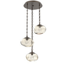 Hammerton CNB0068-03-FB-ZA-CH1-L1 - Nova Round 3pc Multi-Pendant Chain (LED)