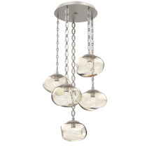 Hammerton CNB0068-05-BS-FA-CH2-L1 - Nova Round 5pc Multi-Pendant with Chain (LED)