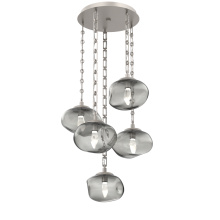 Hammerton CNB0068-05-BS-GS-CH3-L3 - Nova Round 5pc Multi-Pendant Chain (LED)