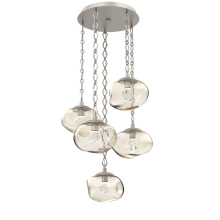 Hammerton CNB0068-05-BS-ZA-CH1-L3 - Nova Round 5pc Multi-Pendant Chain (LED)