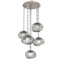 Hammerton CNB0068-05-BS-ZS-CH2-L3 - Nova Round 5pc Multi-Pendant Chain (LED)