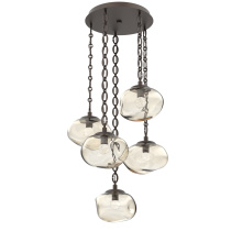 Hammerton CNB0068-05-FB-FA-CH2-L3 - Nova Round 5pc Multi-Pendant with Chain (LED)