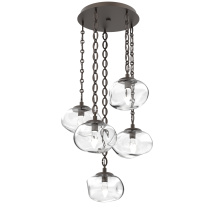 Hammerton CNB0068-05-FB-GC-CH2-L1 - Nova Round 5pc Multi-Pendant Chain (LED)