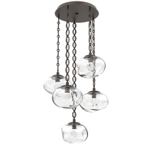 Hammerton CNB0068-05-FB-ZC-CH2-L1 - Nova Round 5pc Multi-Pendant with Chain (LED)