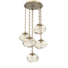 Hammerton CNB0068-05-GB-ZA-CH1-L3 - Nova Round 5pc Multi-Pendant Chain (LED)