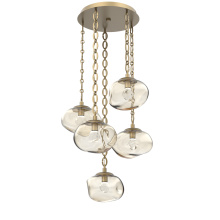 Hammerton CNB0068-05-GB-ZA-CH2-L1 - Nova Round 5pc Multi-Pendant with Chain (LED)