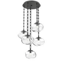 Hammerton CNB0068-05-MB-FC-CH3-L1 - Nova Round 5pc Multi-Pendant Chain (LED)