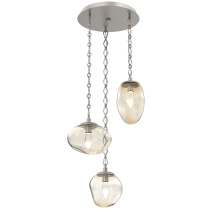 Hammerton CNB0069-03-BS-GA-CH1-L3 - Cosmos Round 3pc Multi-Pendant Chain (LED)