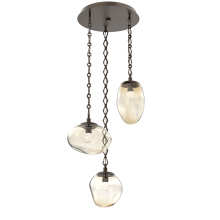 Hammerton CNB0069-03-FB-FA-CH1-L1 - Cosmos Round 3pc Multi-Pendant Chain (LED)