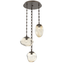 Hammerton CNB0069-03-FB-FA-CH3-L3 - Cosmos Round 3pc Multi-Pendant Chain (LED)