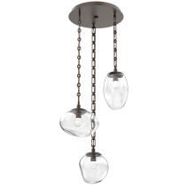 Hammerton CNB0069-03-FB-FC-CH3-L1 - Cosmos Round 3pc Multi-Pendant Chain (LED)