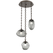 Hammerton CNB0069-03-FB-FS-CH1-L3 - Cosmos Round 3pc Multi-Pendant Chain (LED)