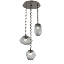 Hammerton CNB0069-03-FB-FS-CH2-L3 - Cosmos Round 3pc Multi-Pendant Chain (LED)