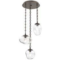 Hammerton CNB0069-03-FB-GC-CH1-L1 - Cosmos Round 3pc Multi-Pendant Chain (LED)