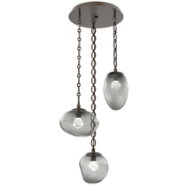 Hammerton CNB0069-03-FB-ZS-CH2-L3 - Cosmos Round 3pc Multi-Pendant Chain (LED)