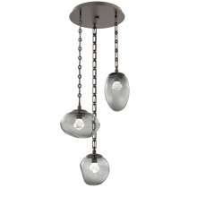Hammerton CNB0069-03-FB-ZS-CH3-L1 - Cosmos Round 3pc Multi-Pendant Chain (LED)