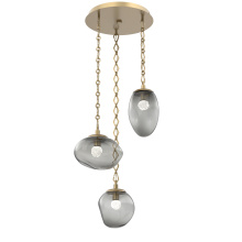 Hammerton CNB0069-03-GB-FS-CH1-L1 - Cosmos Round 3pc Multi-Pendant Chain (LED)