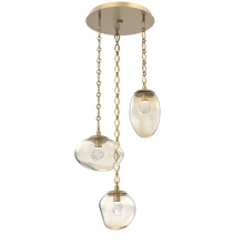 Hammerton CNB0069-03-GB-ZA-CH1-L3 - Cosmos Round 3pc Multi-Pendant Chain (LED)